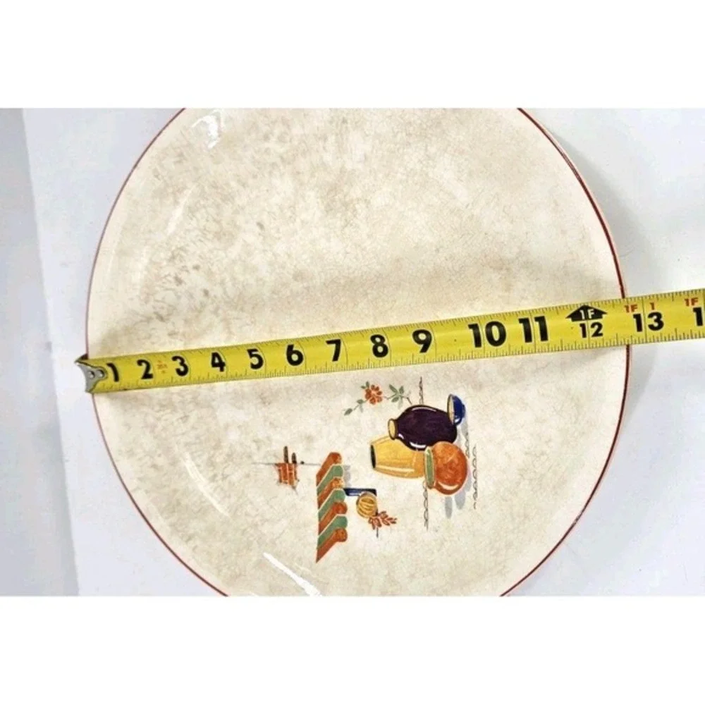 Rare Vtg 30s‎ Paden City Pottery Mexicana Hacienda Platter Oven Proof BAK-SERV